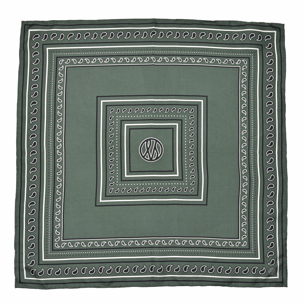 LESCARF（レスカーフ） シルクツイルペイズリースカーフ genderless