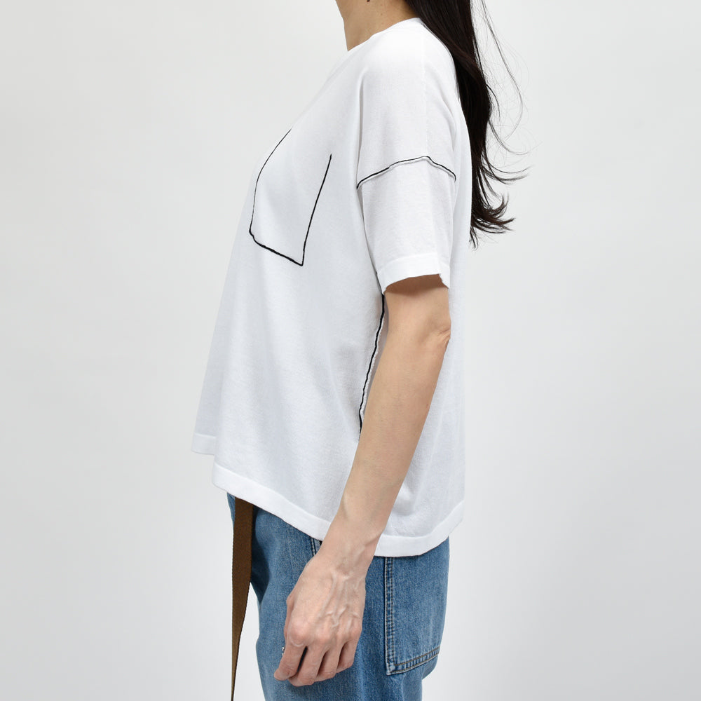 roberto collina （ロベルト コリーナ） B08021 クルーネックコットンニットTシャツ