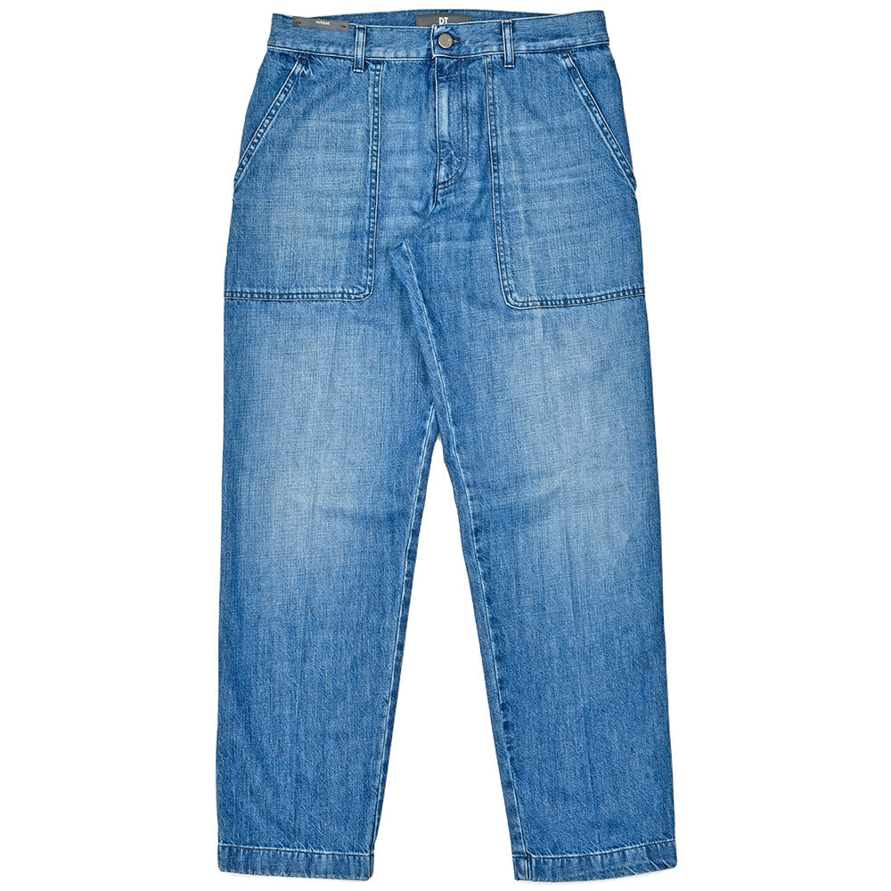 PT TORINO DENIM ピーティートリノデニム コットン ウォッシュド デニムペインターパンツ INDUSTRIAL/FATIGUE FIT/OA5010