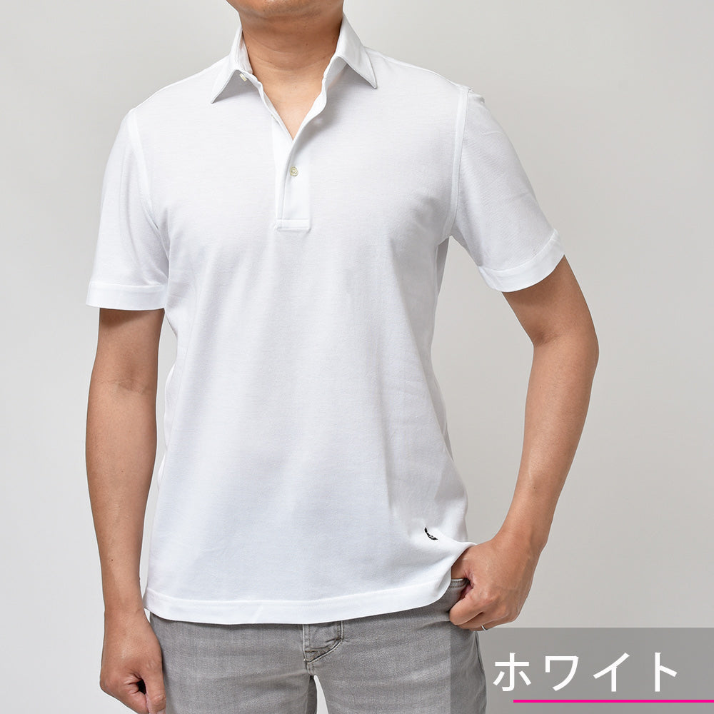 GUY ROVER ギローバー guji/ring別注 ウォッシュドコットン 鹿の子 半袖 ポロシャツ