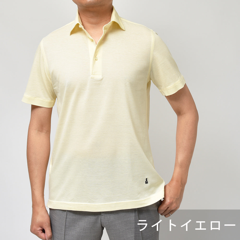 GUY ROVER ギローバー guji/ring別注 ウォッシュドコットン 鹿の子 半袖 ポロシャツ