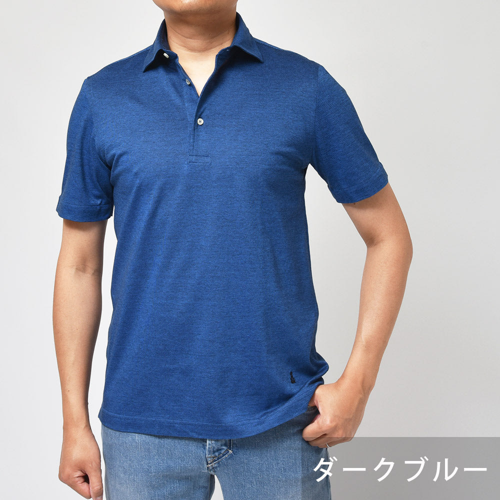 GUY ROVER ギローバー guji/ring別注 ウォッシュドコットン 鹿の子 半袖 ポロシャツ
