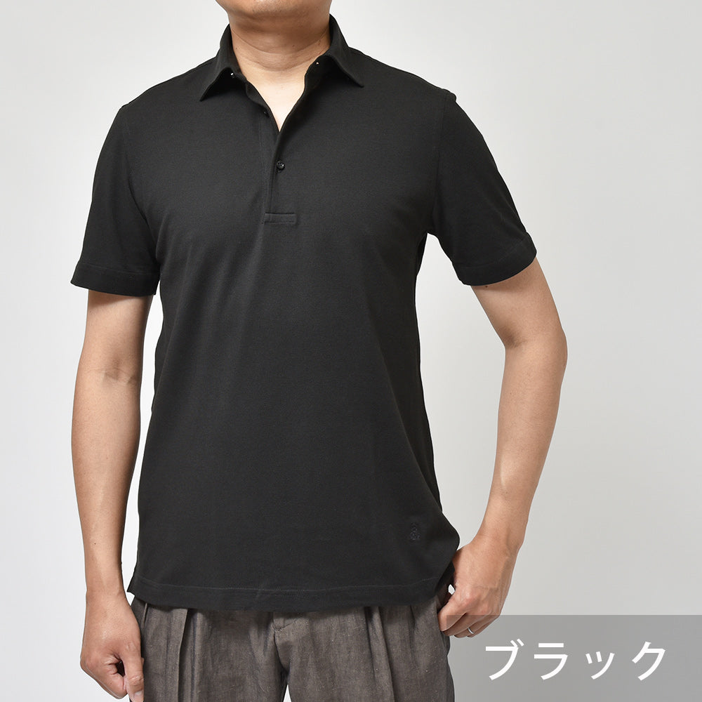 GUY ROVER ギローバー guji/ring別注 ウォッシュドコットン 鹿の子 半袖 ポロシャツ