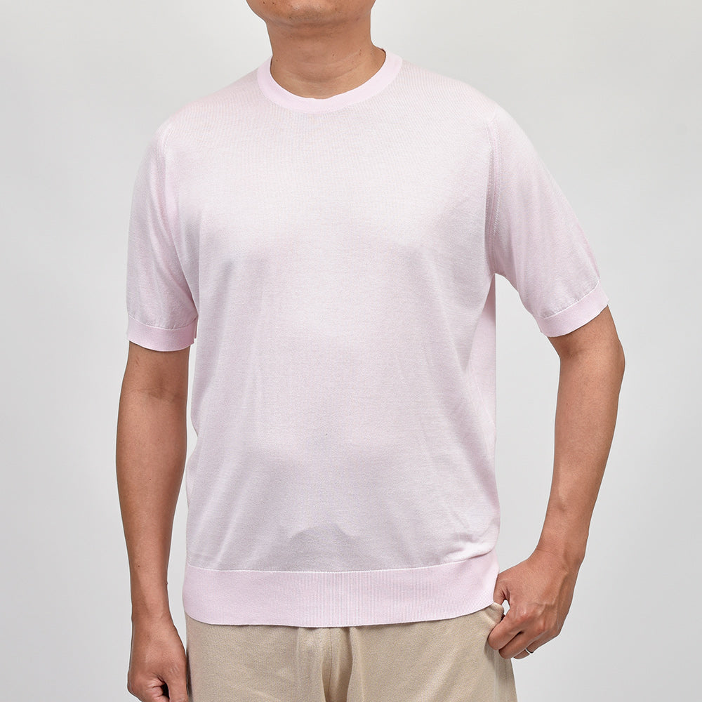 JOHN SMEDLEY ジョンスメドレー KEMPTON シーアイランドコットン 30ゲージ クルーネックニット EASY FIT