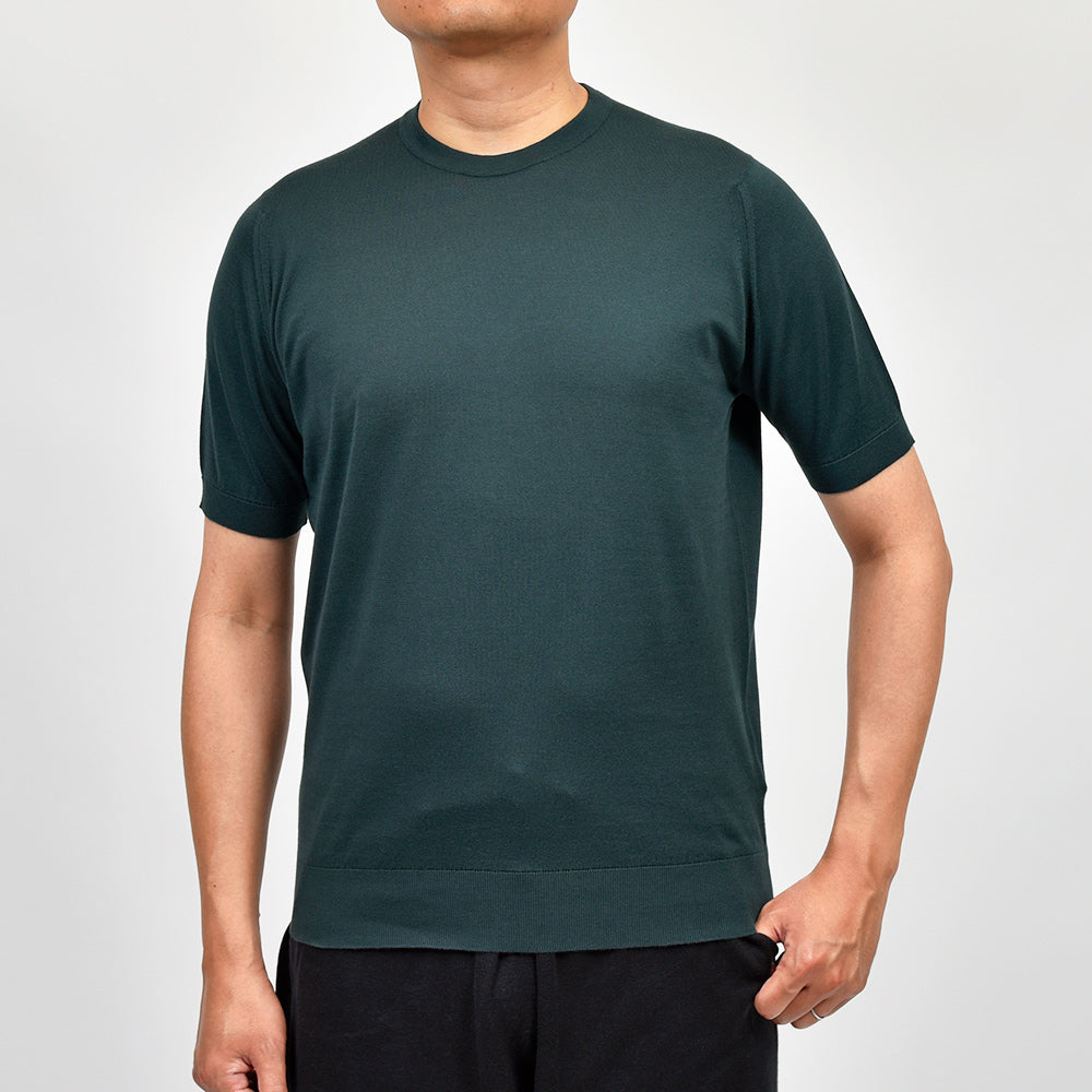 JOHN SMEDLEY ジョンスメドレー KEMPTON シーアイランドコットン 30ゲージ クルーネックニット EASY FIT