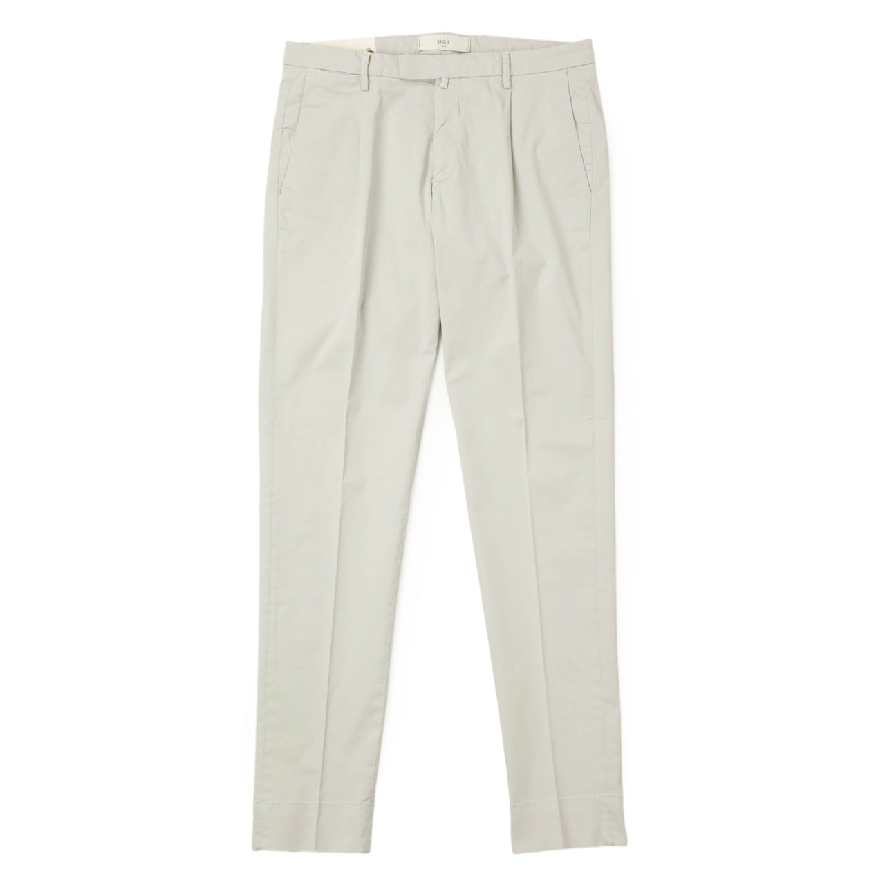 ブリリア 1949 / 1プリーツ ストレッチ スラックス パンツ/ SLIM FIT / BG07 325127 /  0003 ライトグレー
