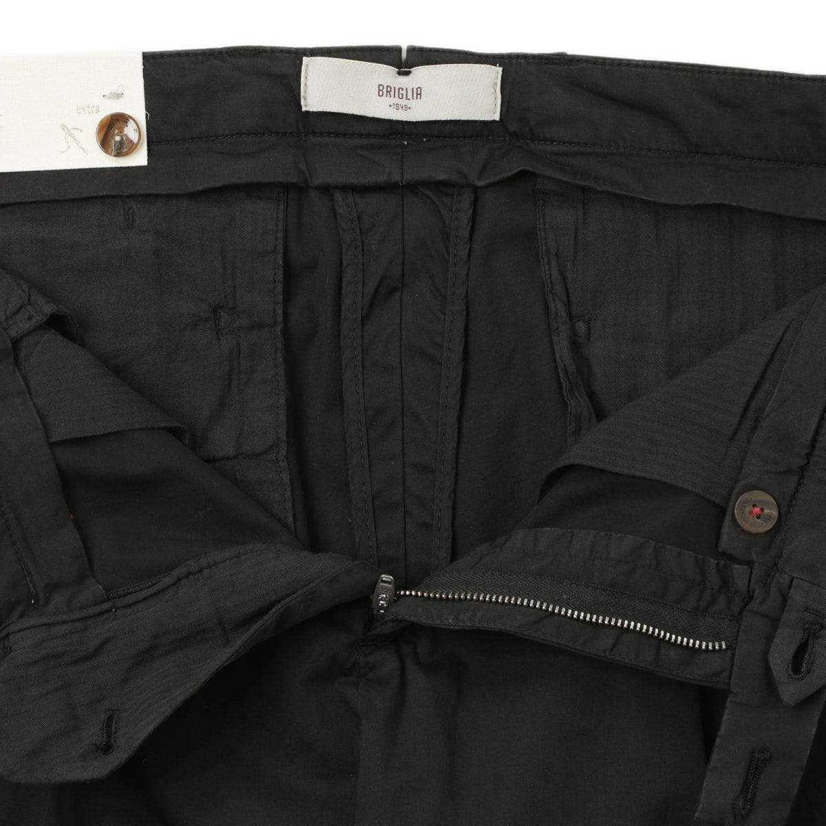 ブリリア 1949 / 1プリーツ ストレッチ スラックス パンツ/ SLIM FIT / BG07 325127 / 0010 ブラック