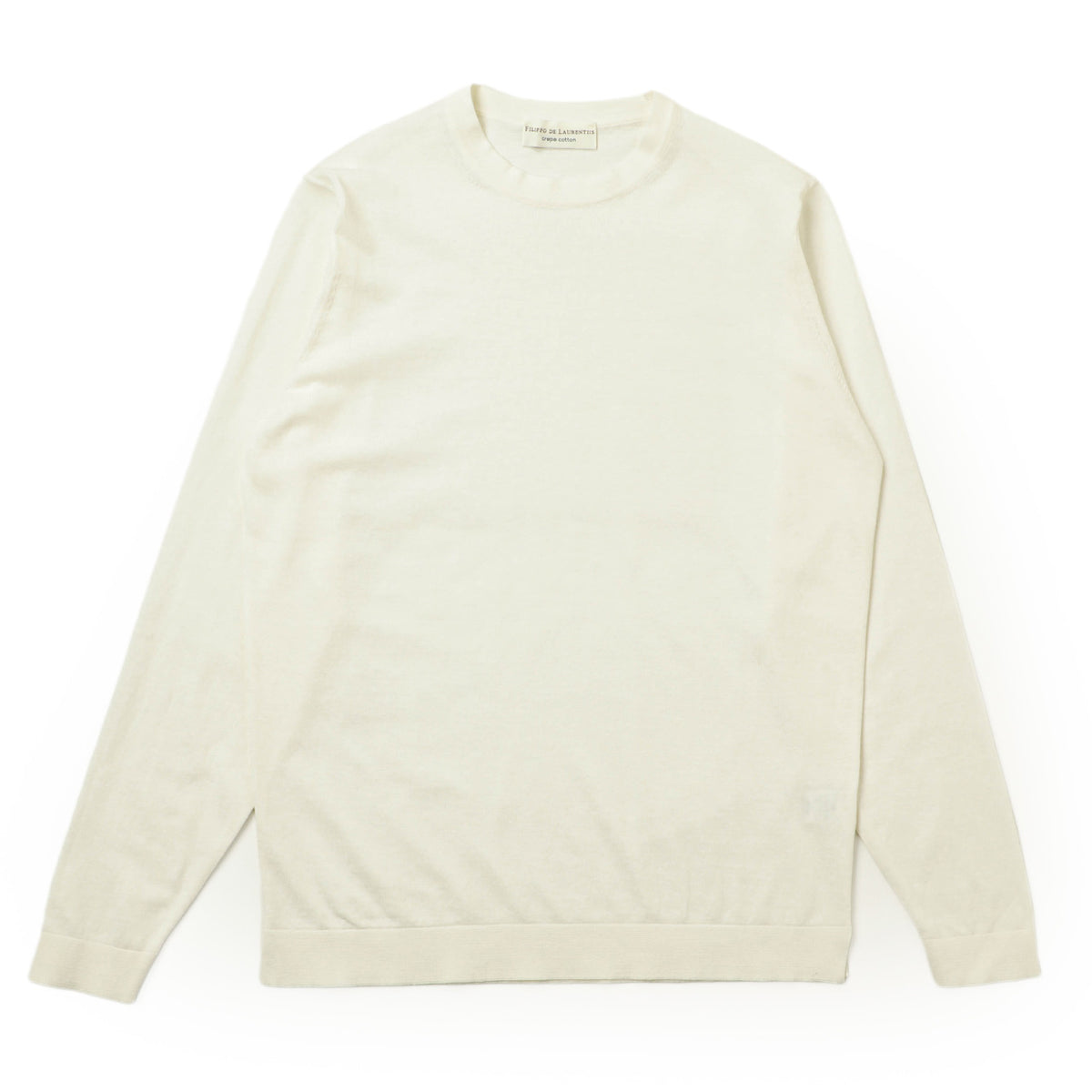 フィリッポ デ ローレンティス / コットン クルーネックニット / TS0ML CR14R 5110-TS0ML19 / 0020 アイボリー