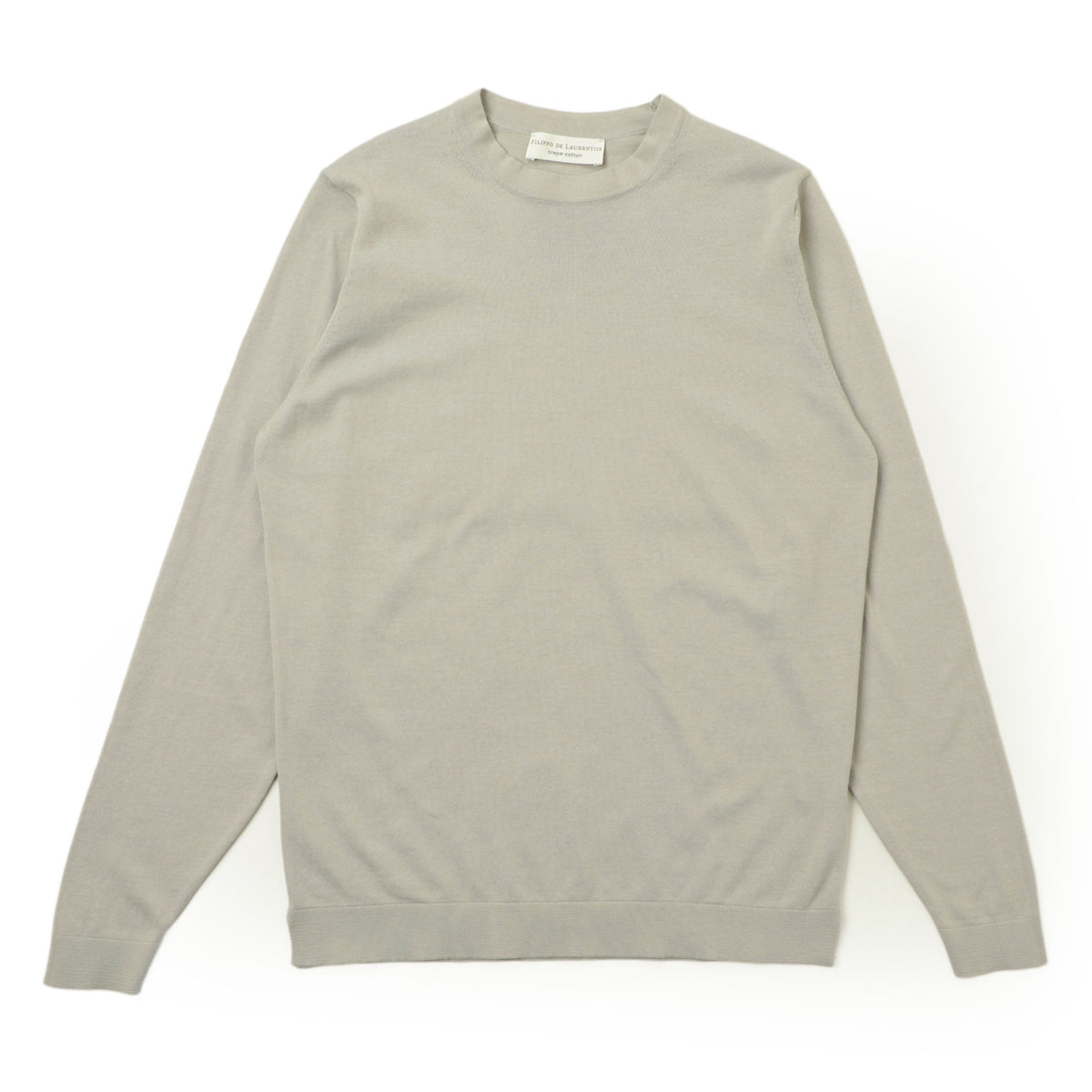 フィリッポ デ ローレンティス / コットン クルーネックニット / TS0ML CR14R 5110-TS0ML19 / 0902 ライトグレー