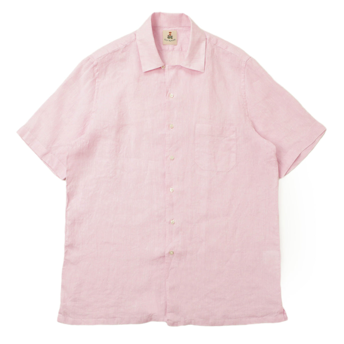 ギローバー / リネン 半袖 オープンカラー シャツ/3250GR352L 551300 07 ピンク