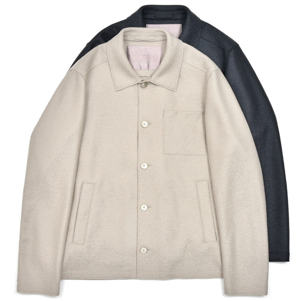 HERNO（ヘルノ） RESORTリゾート フェルテッドウールシャツブルゾン GI00090UR-33372