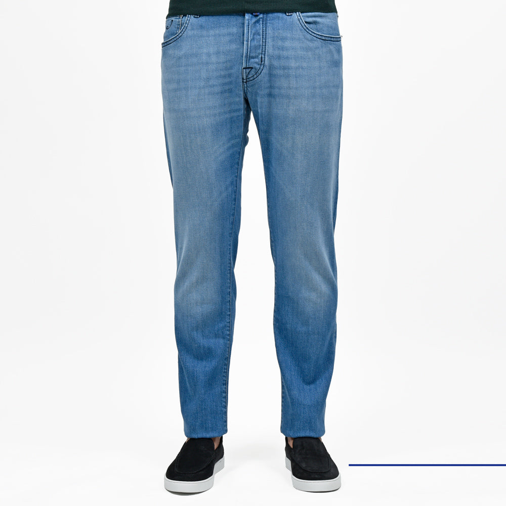JACOB COHEN（ヤコブコーエン） NICKSLIMニックスリム ウォッシュドストレッチスリムテーパードデニム 226-22516
