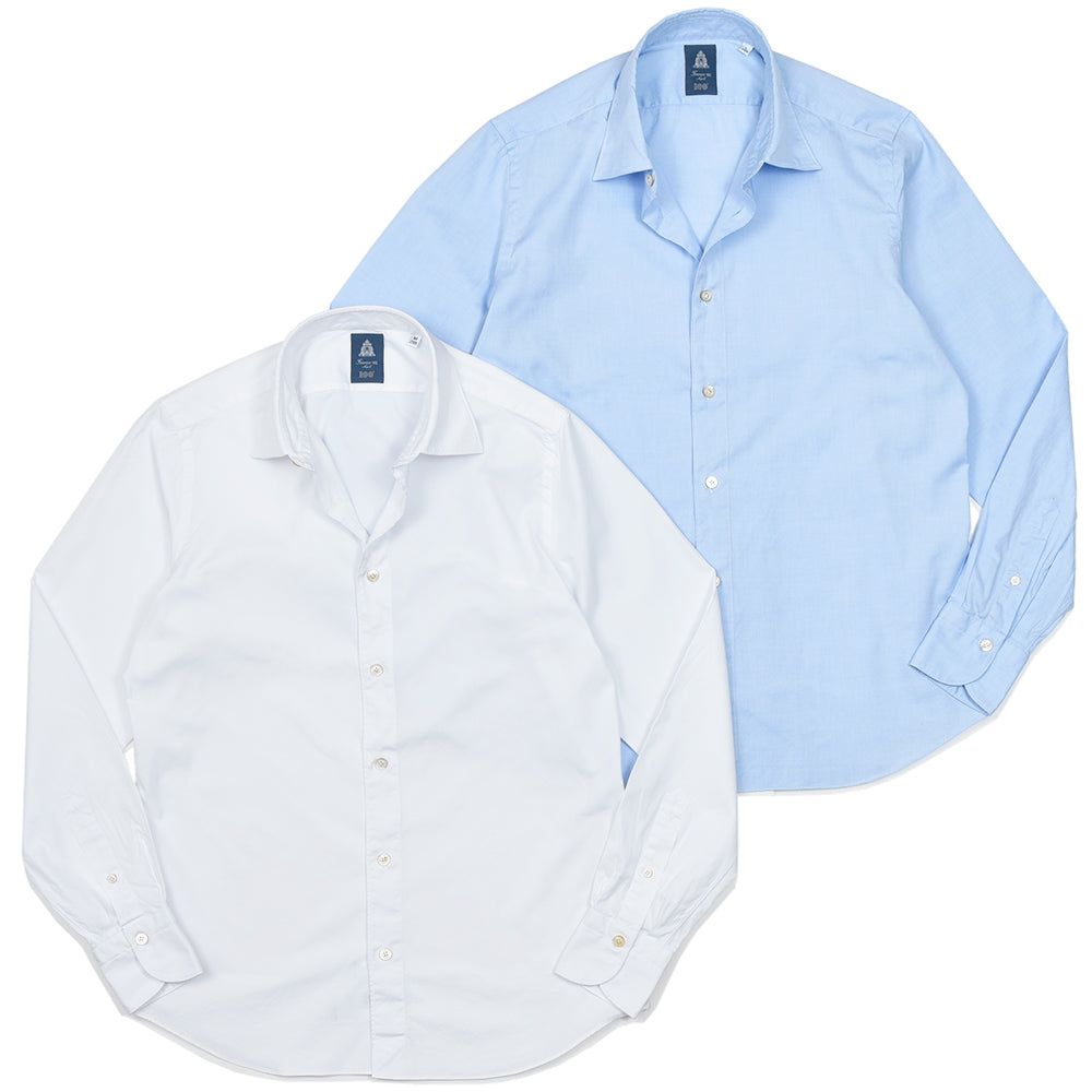 Finamore（フィナモレ） VITTORIO/BALI コットンピンオックス セミワイドカラーシャツ