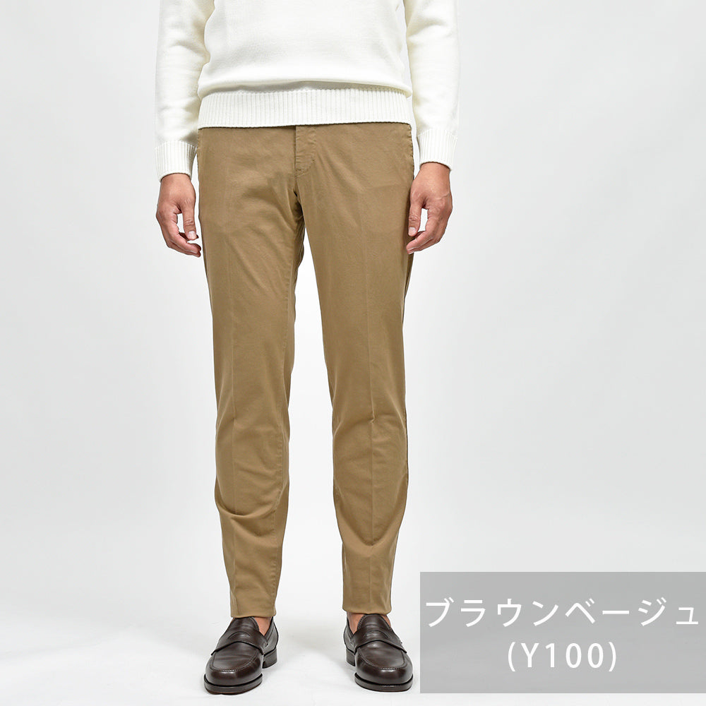 PT TORINO（ピーティー トリノ） 4シーズンストレッチコットン ノープリーツパンツ SUPERSLIM FIT/NK03