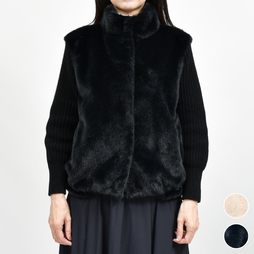 HERNO（ヘルノ）GC00072DR ファーニットブルゾン