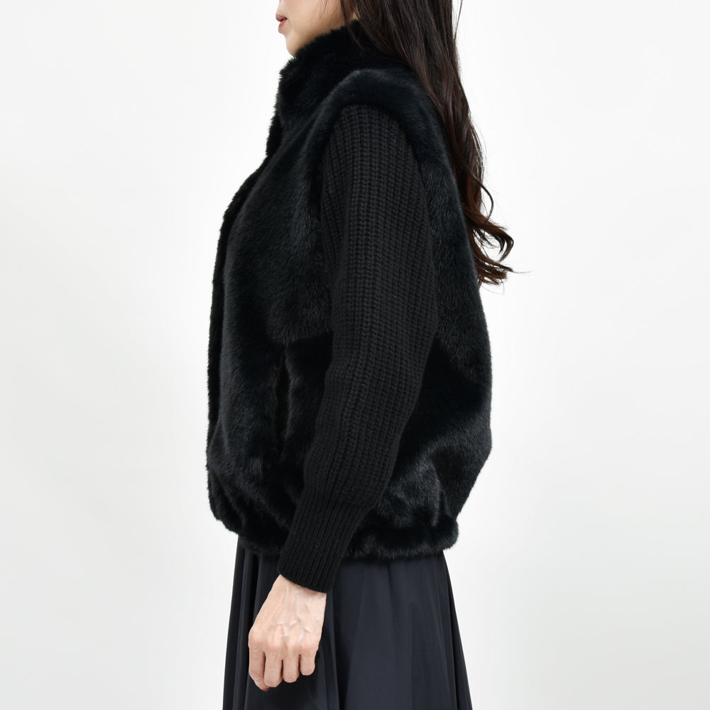 HERNO（ヘルノ）GC00072DR ファーニットブルゾン