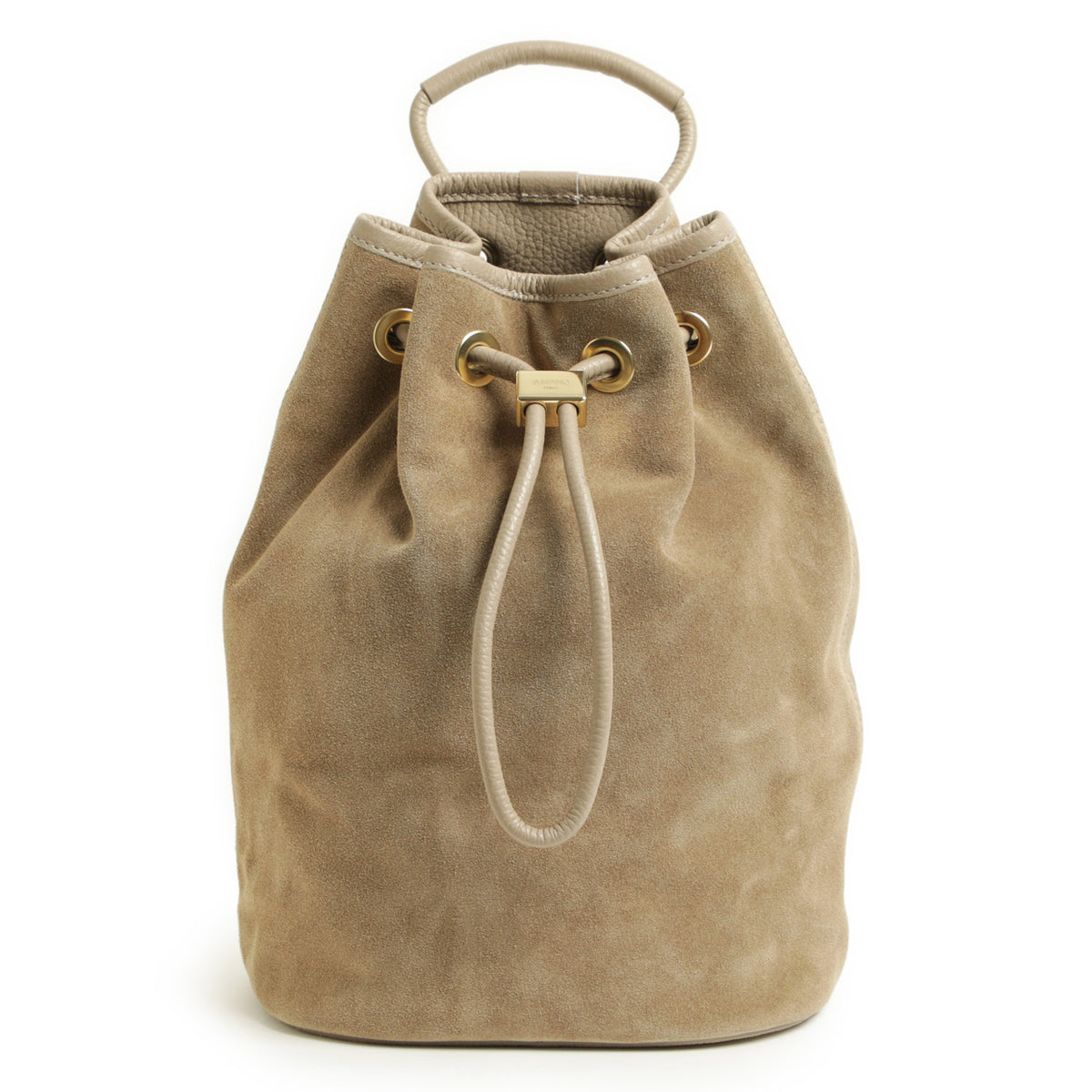 エスマ / 【菅原靴店別注カラー】スウェード 巾着 バッグ/シルバーパーツ/DRAWSTRING BAG SMALL/SMN002