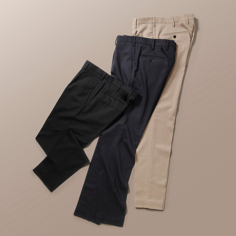 インコテックス / 【限定販売モデル】1プリーツ テクノフランネル パンツ/TAPERED FIT/1TS067 4536C