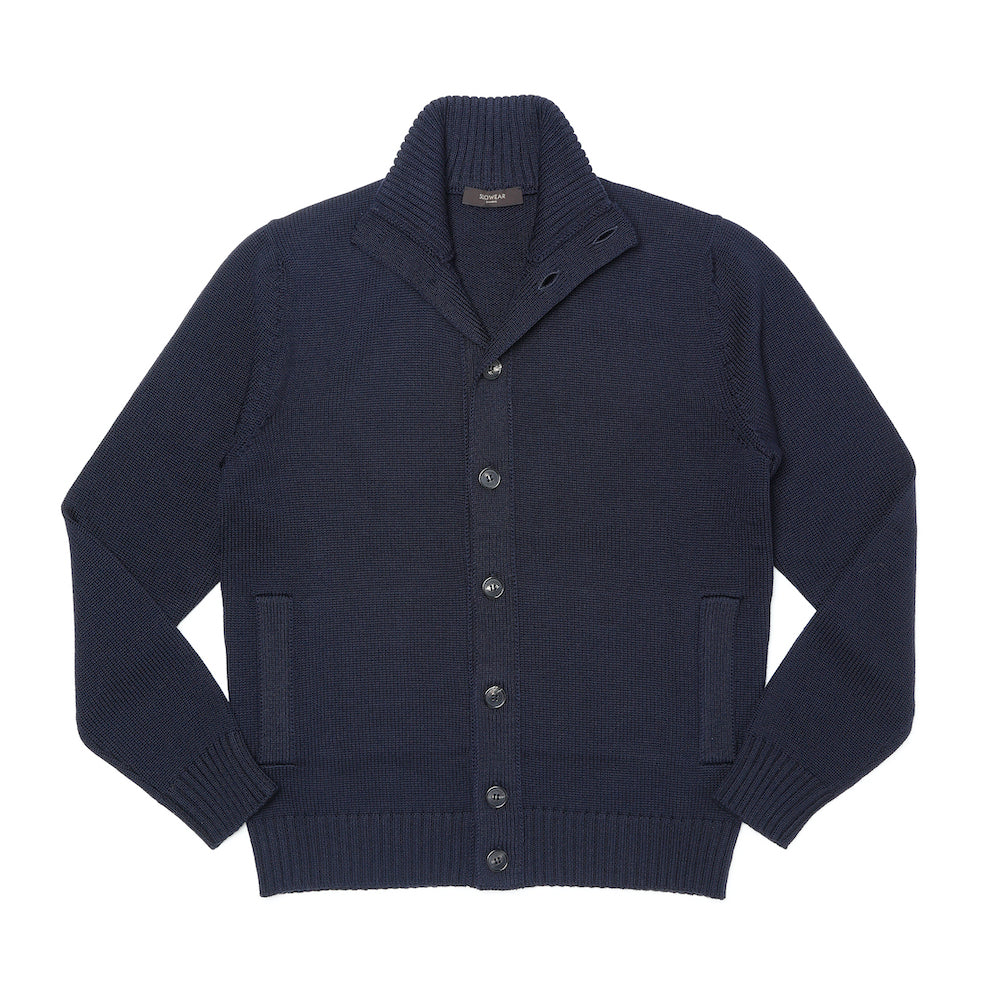 ザノーネ / ニット ブルゾン/CHIOTO(WOOL MERINOS)/810130 ZR229/Z1375/ネイビー