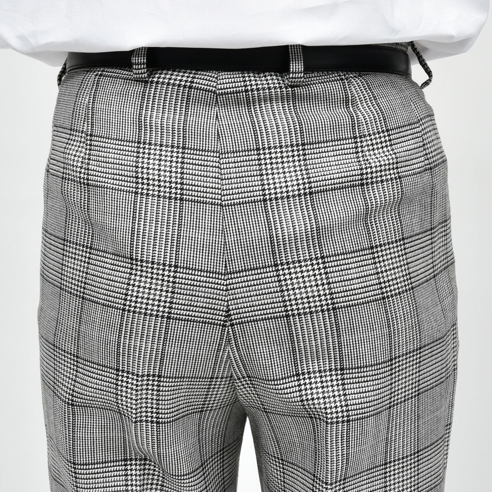 HUSBANDS（ハズバンズ） ウールグレンチェックフレアパンツ H13A COSB WEBKWT