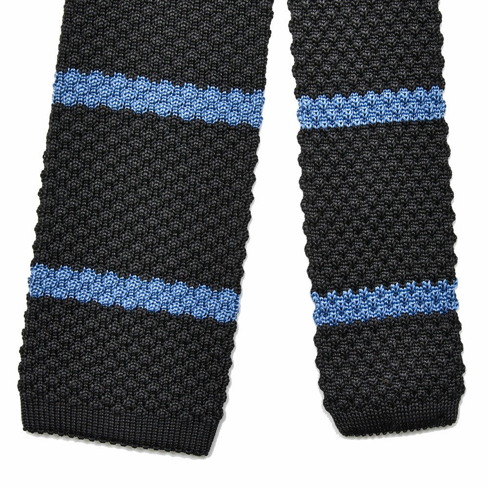 HUSBANDS（ハズバンズ） シルクジャガードストライプニットタイ H13A CRBC