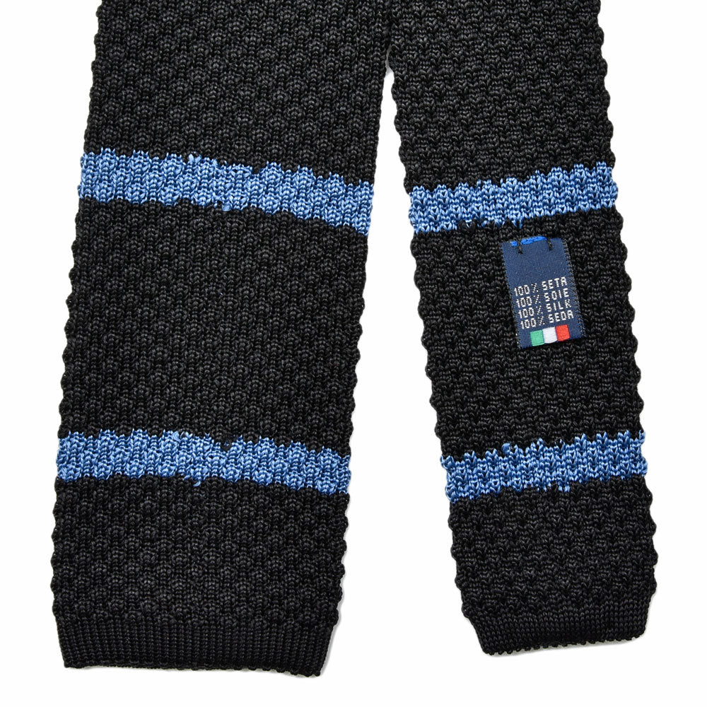 HUSBANDS（ハズバンズ） シルクジャガードストライプニットタイ H13A CRBC