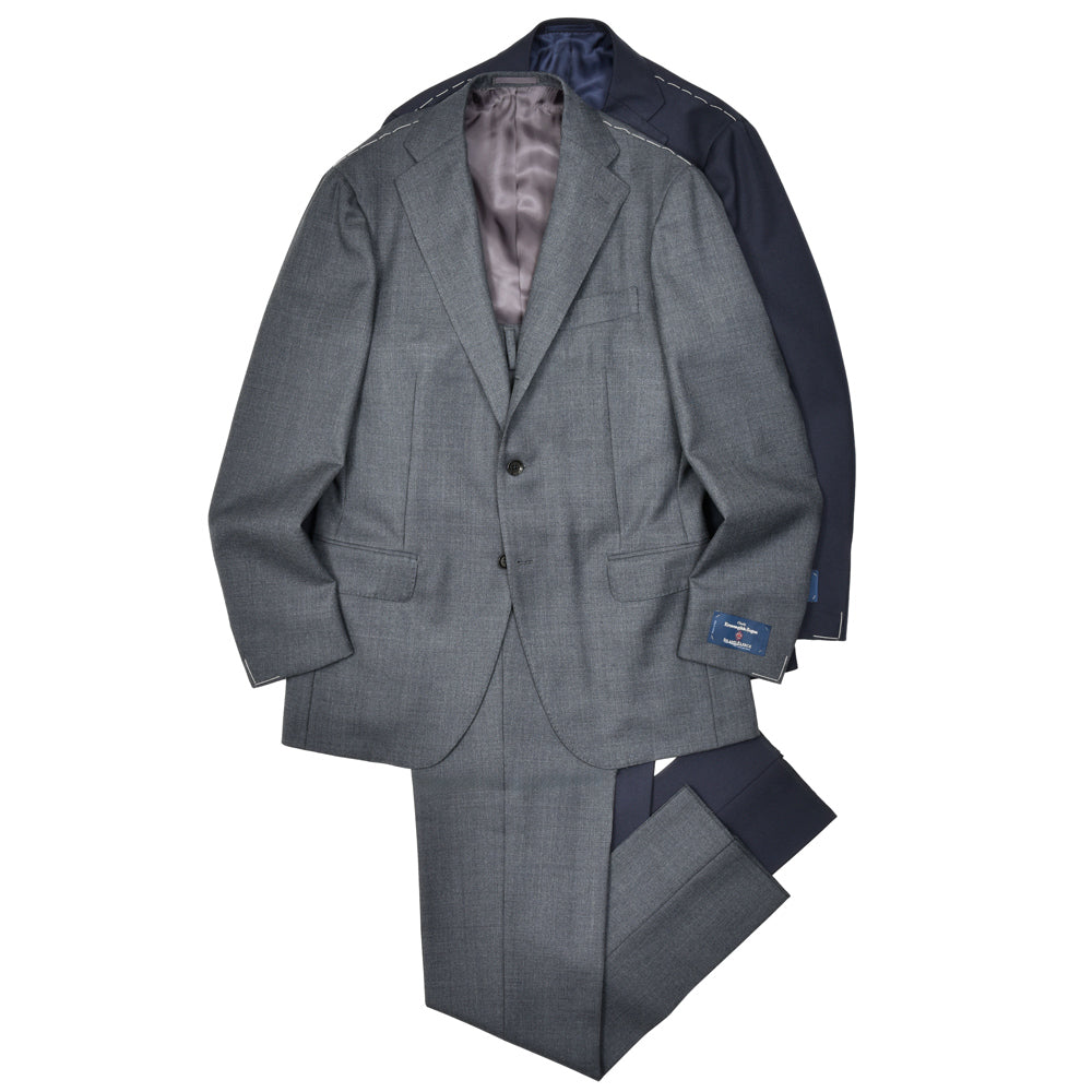 guji（グジ） ウールサージ3B1プリーツスーツ MADE BY RING JACKET / Ermenegildo Zegna - ISLAND FLEECE 17152202028