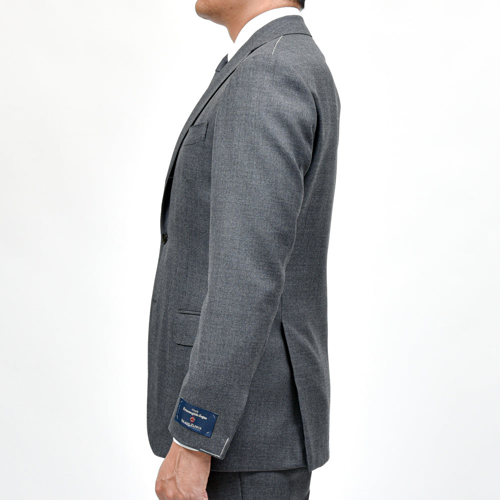 guji（グジ） ウールサージ3B1プリーツスーツ MADE BY RING JACKET / Ermenegildo Zegna - ISLAND FLEECE 17152202028