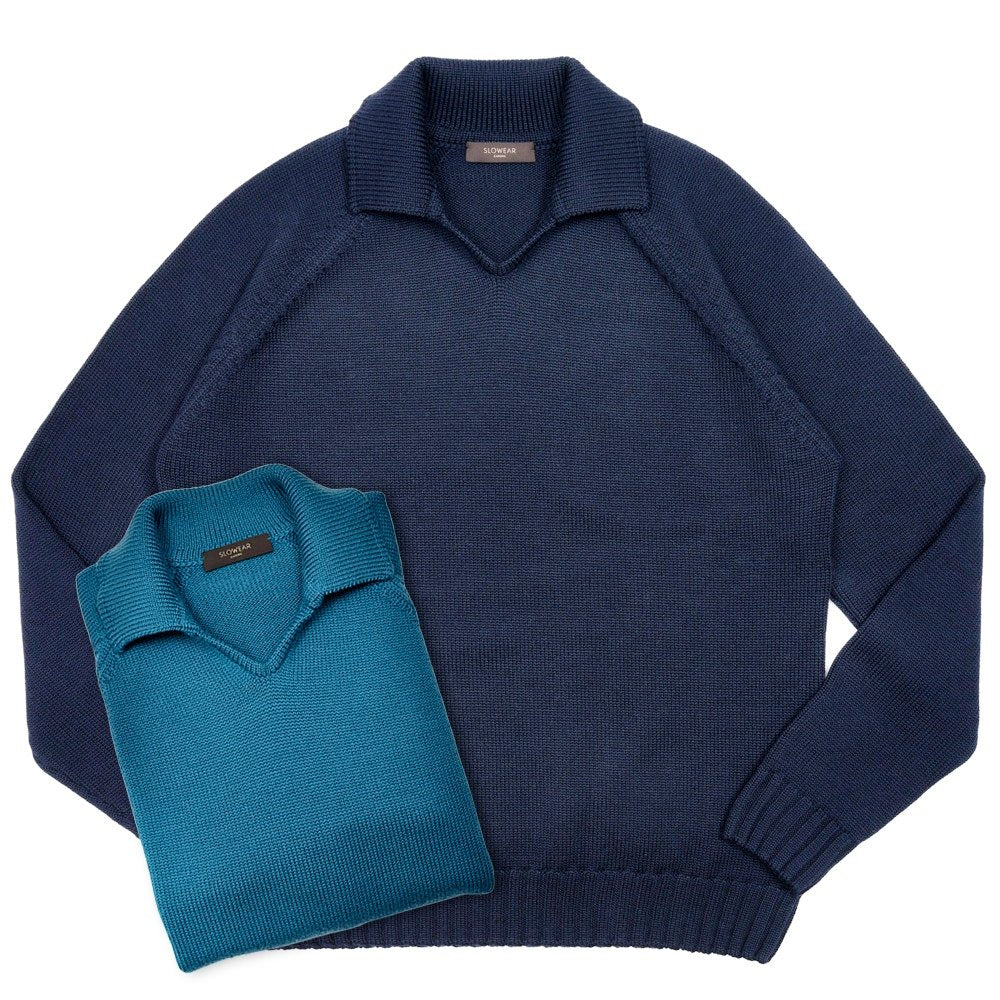 ZANONE（ザノーネ） 5ゲージウールスキッパーニットポロ SLIM FIT/472-45420