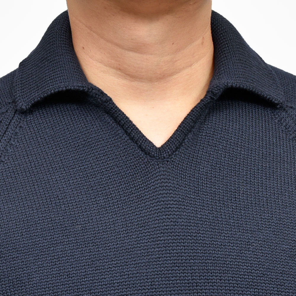 ZANONE（ザノーネ） 5ゲージウールスキッパーニットポロ SLIM FIT/472-45420