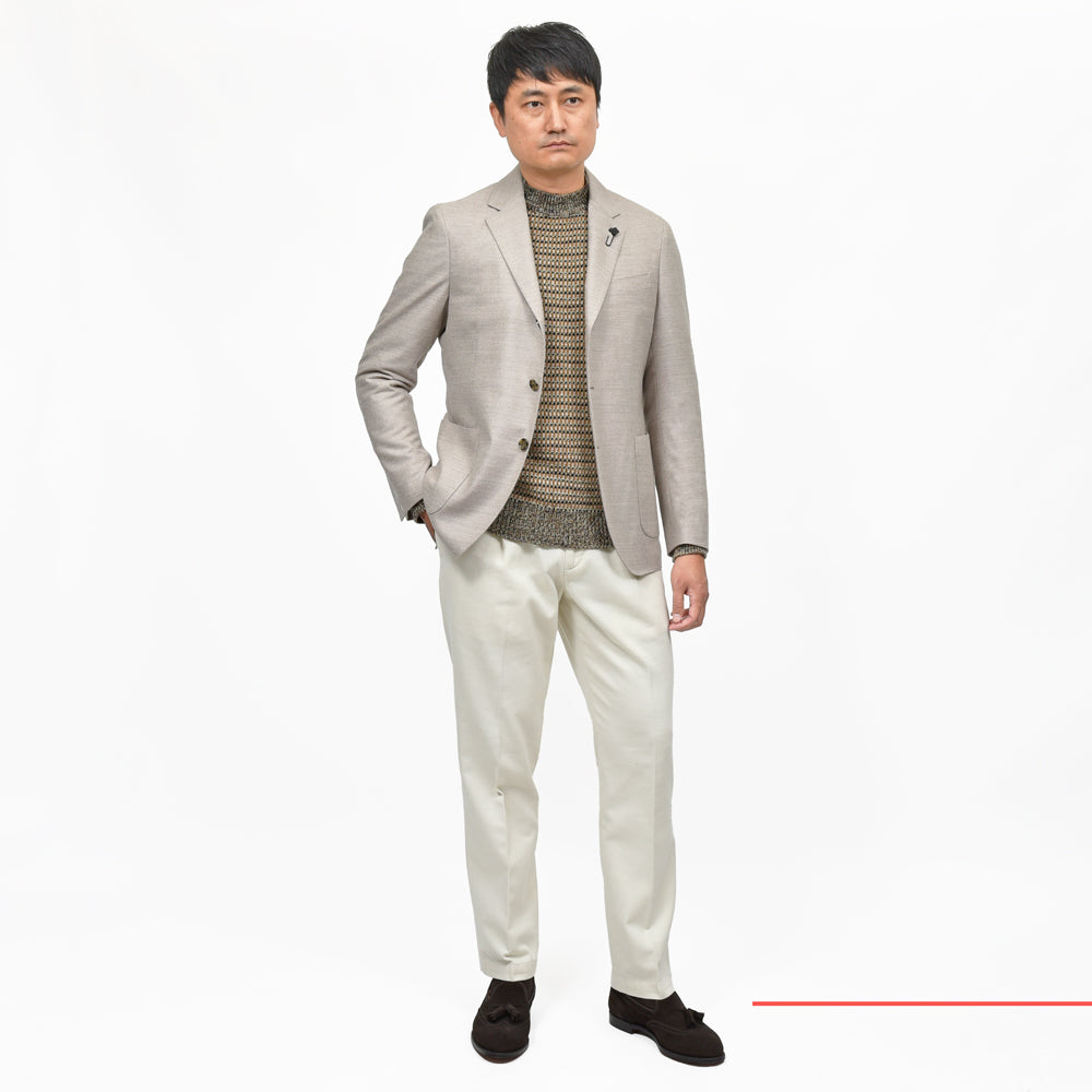 LARDINI（ラルディーニ） ADVANCEアドヴァンス LoroPianaウールサキソニー3Bジャケット JC6000AQ/AAIF65539