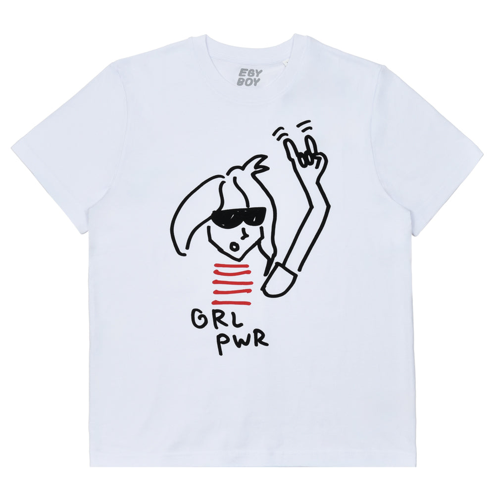 EGYBOY（エギーボーイ） コットンプリントクルーネックS/Sカットソー EB25219053