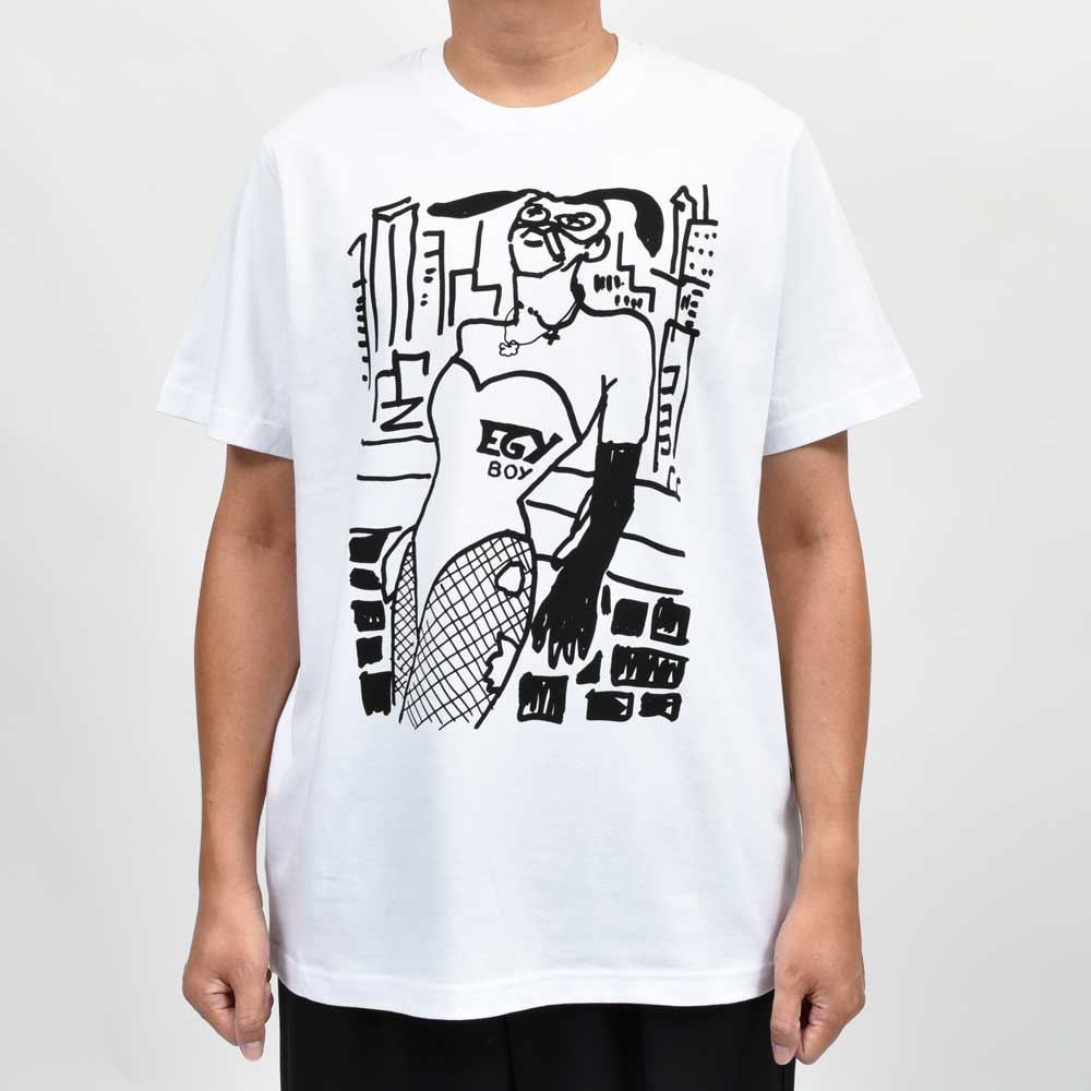 EGYBOY（エギーボーイ） コットンプリントクルーネックS/Sカットソー　EB25219054　