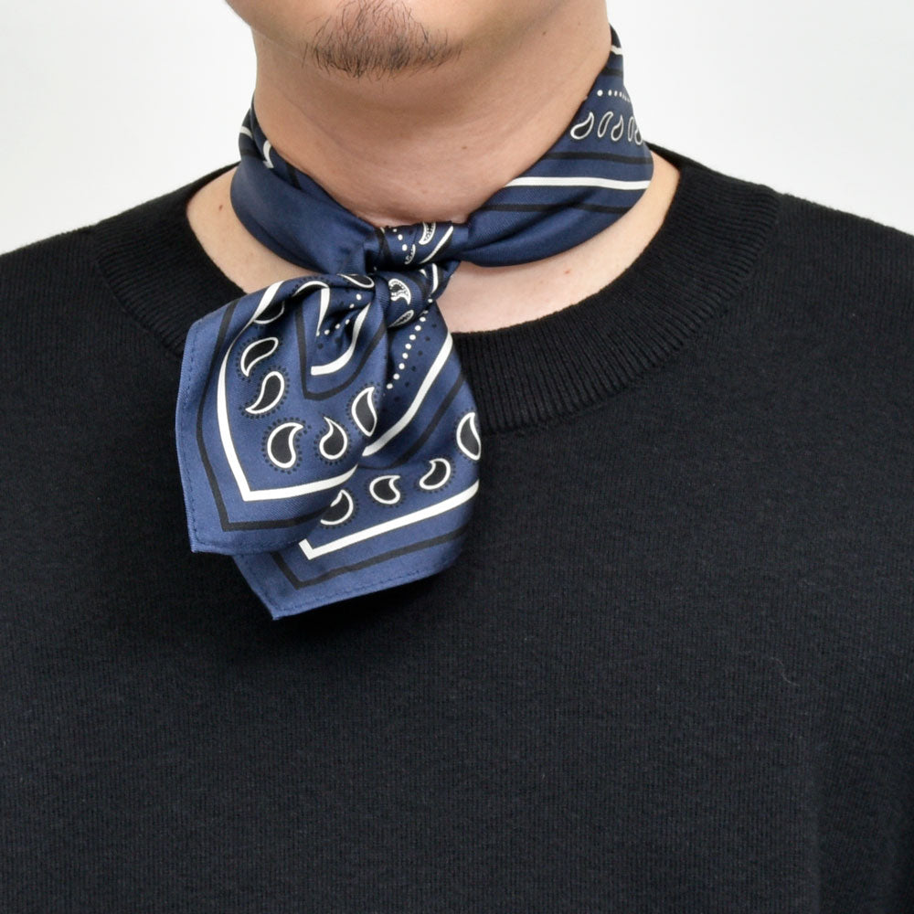 LESCARF（レスカーフ） シルクツイルペイズリースカーフ genderless 18352700172
