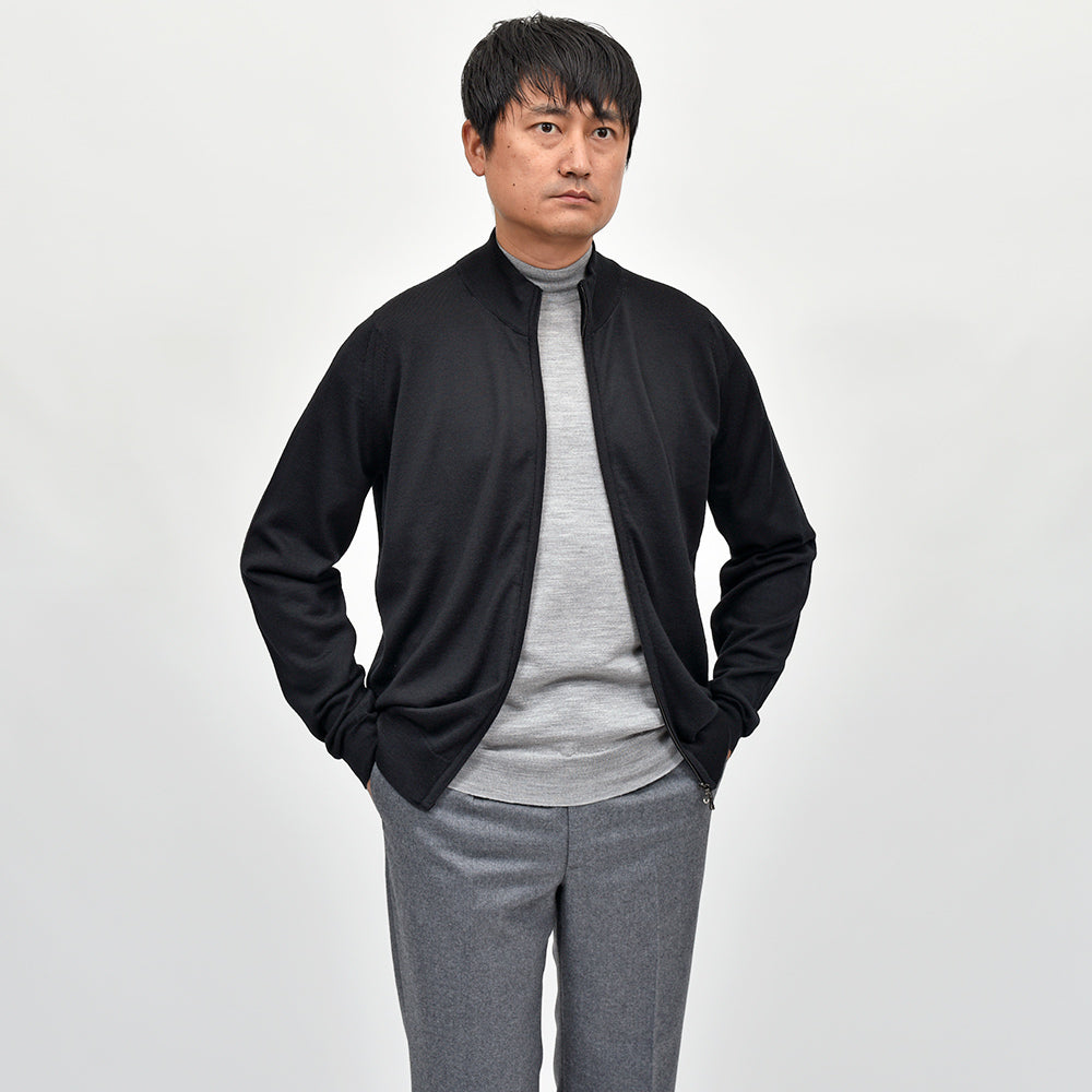 JOHN SMEDLEY（ジョンスメドレー） CLAYGATE エクストラファインメリノウール 24ゲージ ドライバーズニット STANDERD FIT