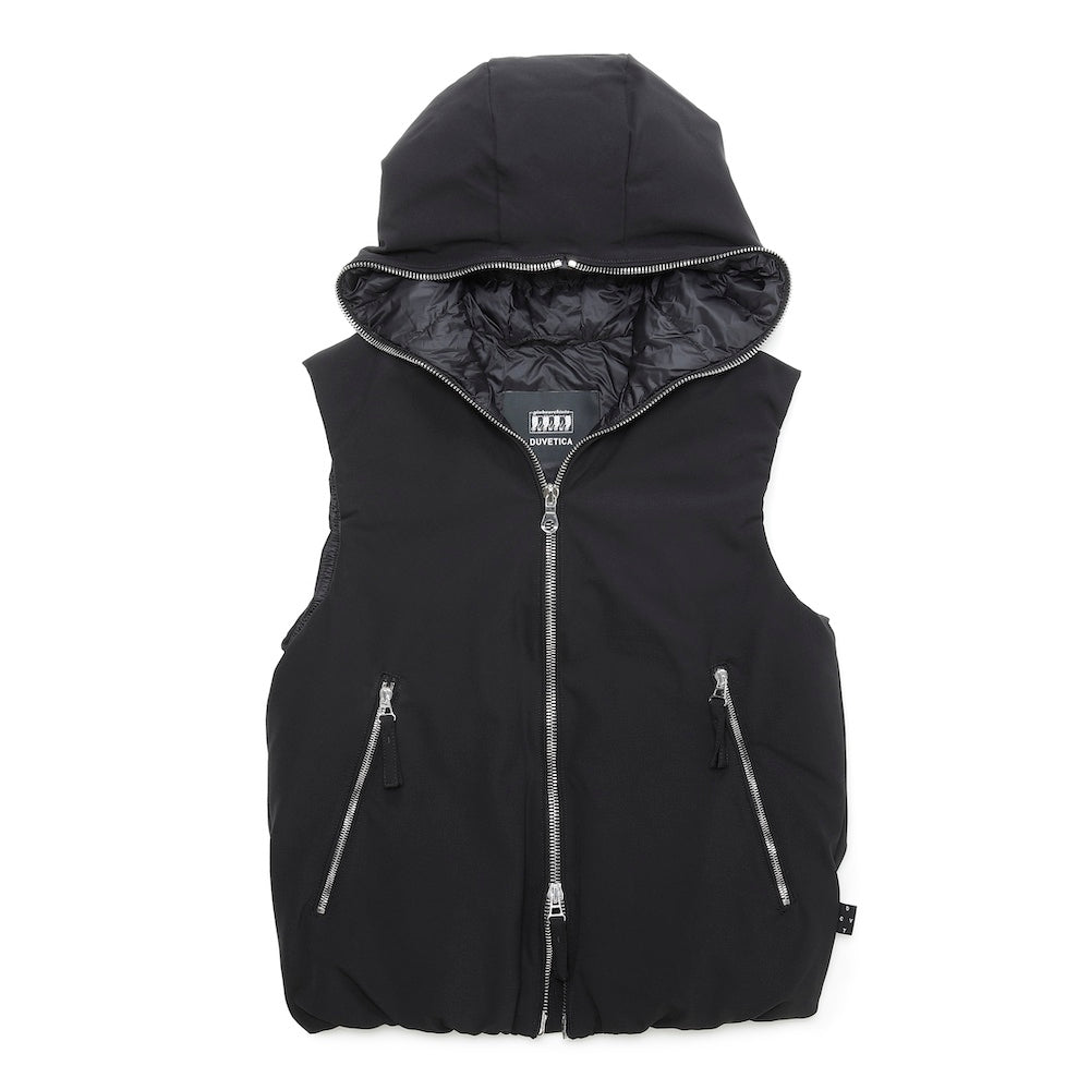 ジャブスアルキヴィオ / 【giabsarchivio×DUVETICA】SILENT TWILL フーデッドダウンベスト/ISCHIA/A5772