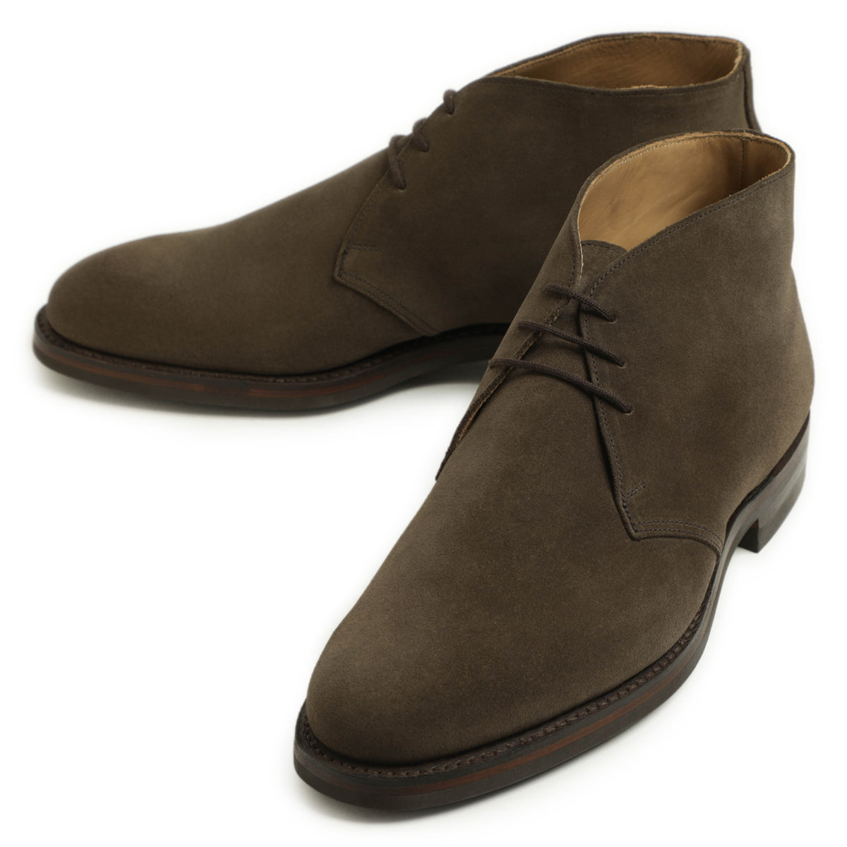 クロケット＆ジョーンズ / スエードレザー チャッカブーツ  ダイナイトソール /  CHILTERN /  224E / グレー