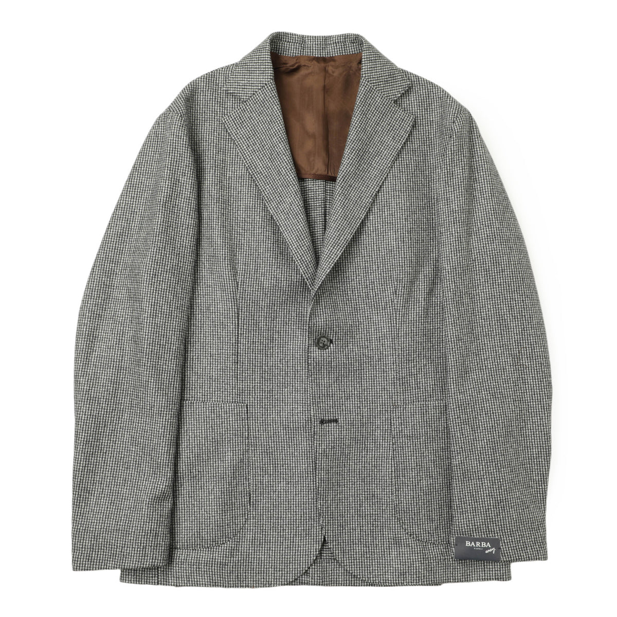 バルバ / ウール フランネル シングルジャケット / EASY /  VITALE BARBERIS CANONICO / 5103 / ブラック×ホワイト