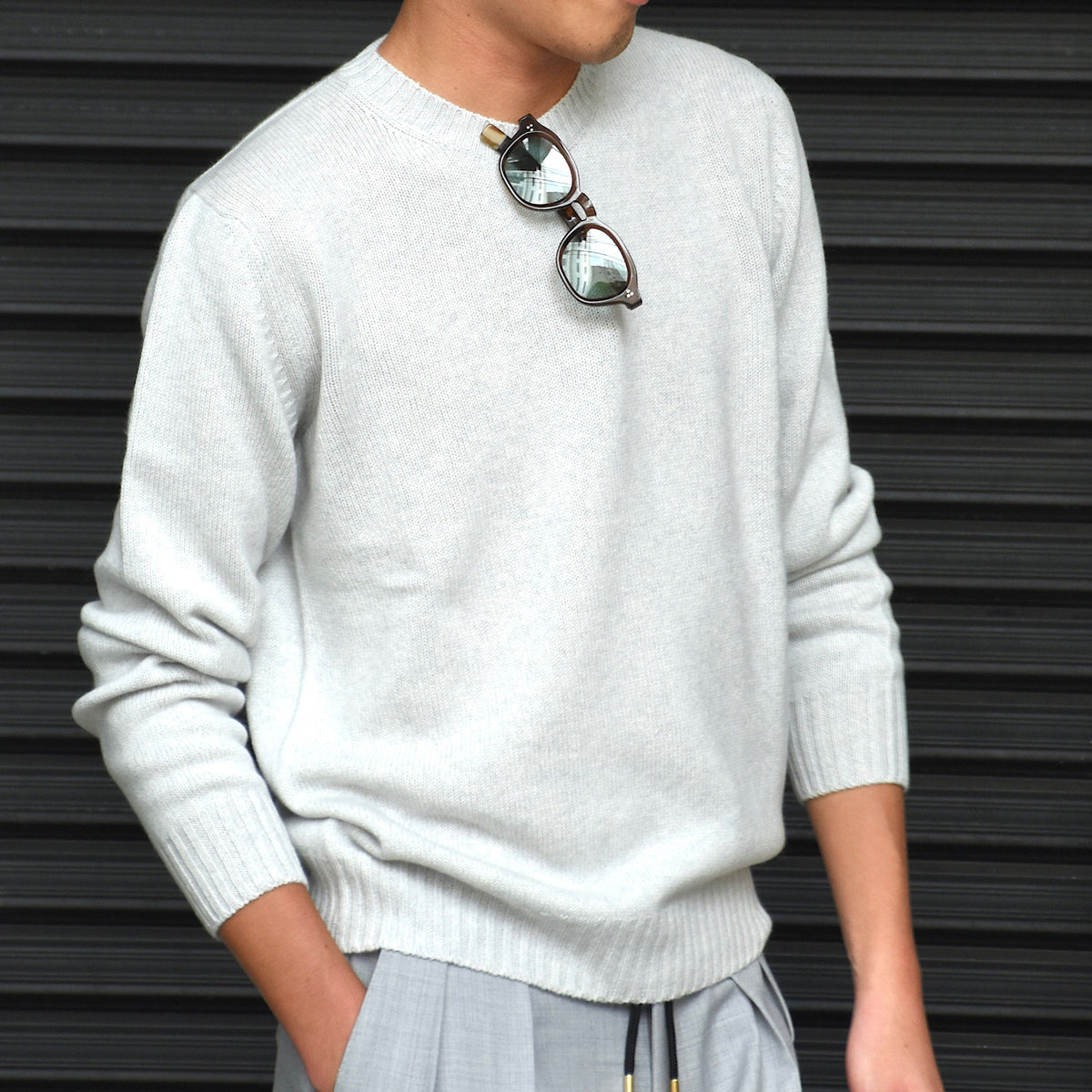 セッテフィーリカシミア / 【BR別注】Baby Cashmere ミドルゲージ クルーネック ニット/160H/BC