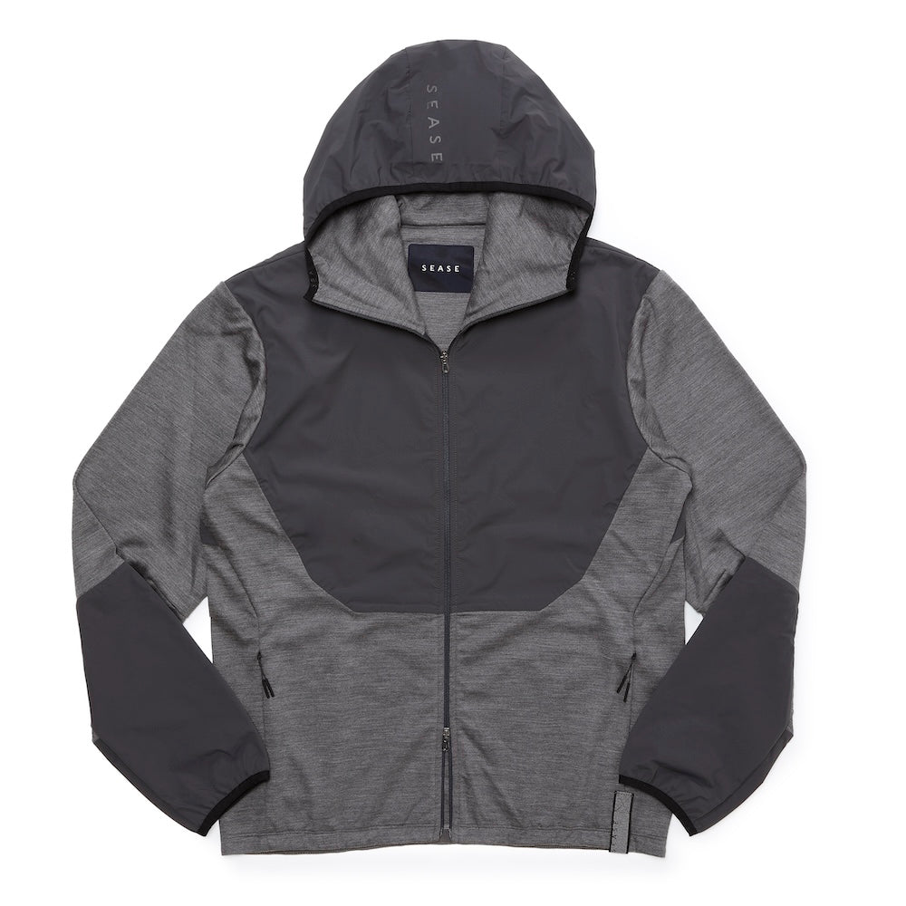 シーズ / ウールジャージー ZIPPED HOODIE HYBRID/WH049