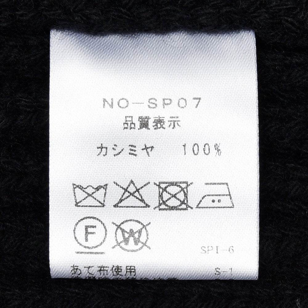 garoh（ガロウ） garoh knit02 ローゲージカシミア フィッシャーマン リブ クルーネックニット