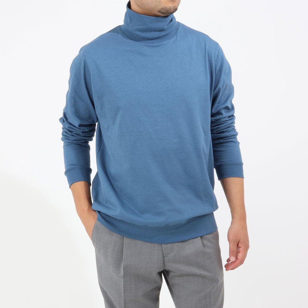 アンティーチポ / スムースコットン タートルネック ロングスリーブ Tシャツ/TRAMINER LUNGO