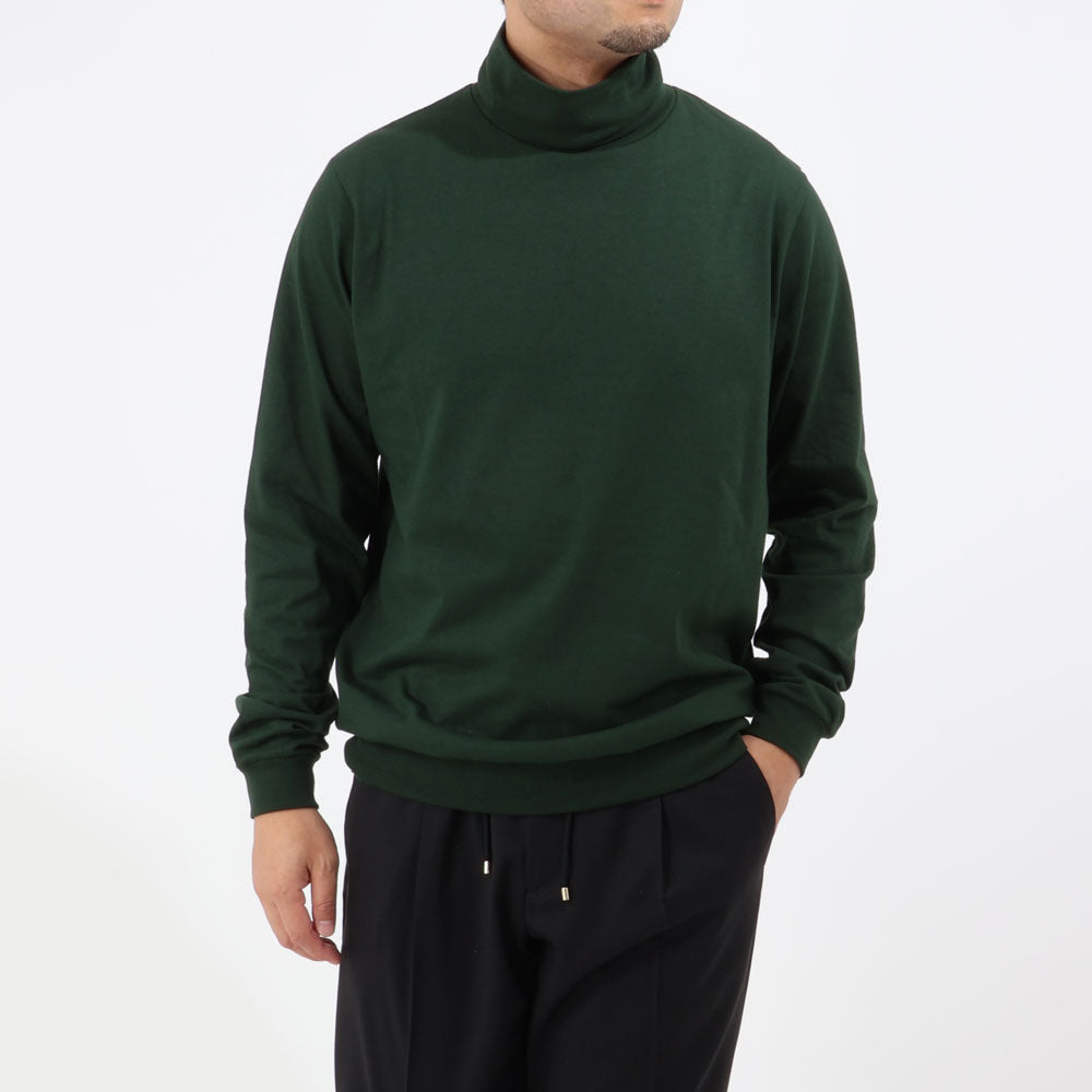 アンティーチポ / スムースコットン タートルネック ロングスリーブ Tシャツ/TRAMINER LUNGO