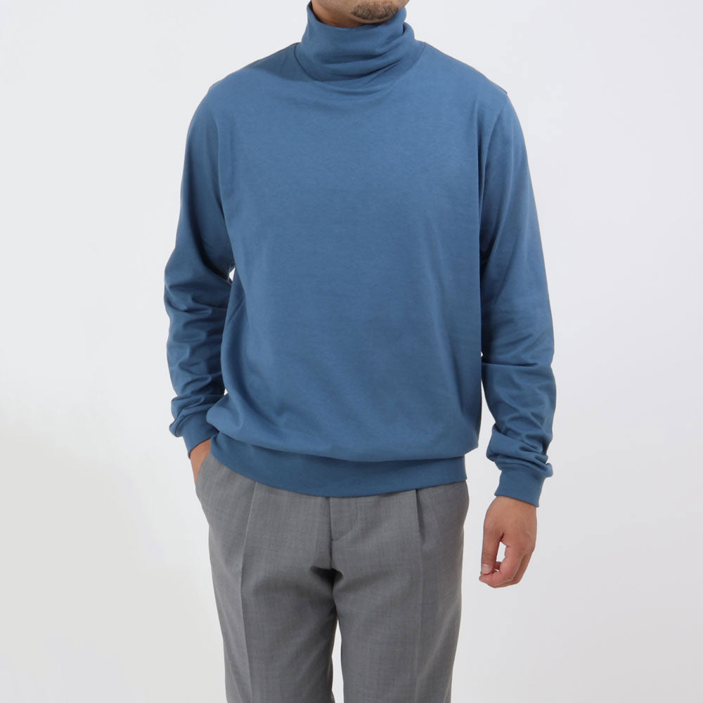 アンティーチポ / スムースコットン タートルネック ロングスリーブ Tシャツ/TRAMINER LUNGO