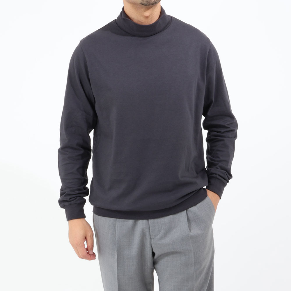 アンティーチポ / スムースコットン タートルネック ロングスリーブ Tシャツ/TRAMINER LUNGO