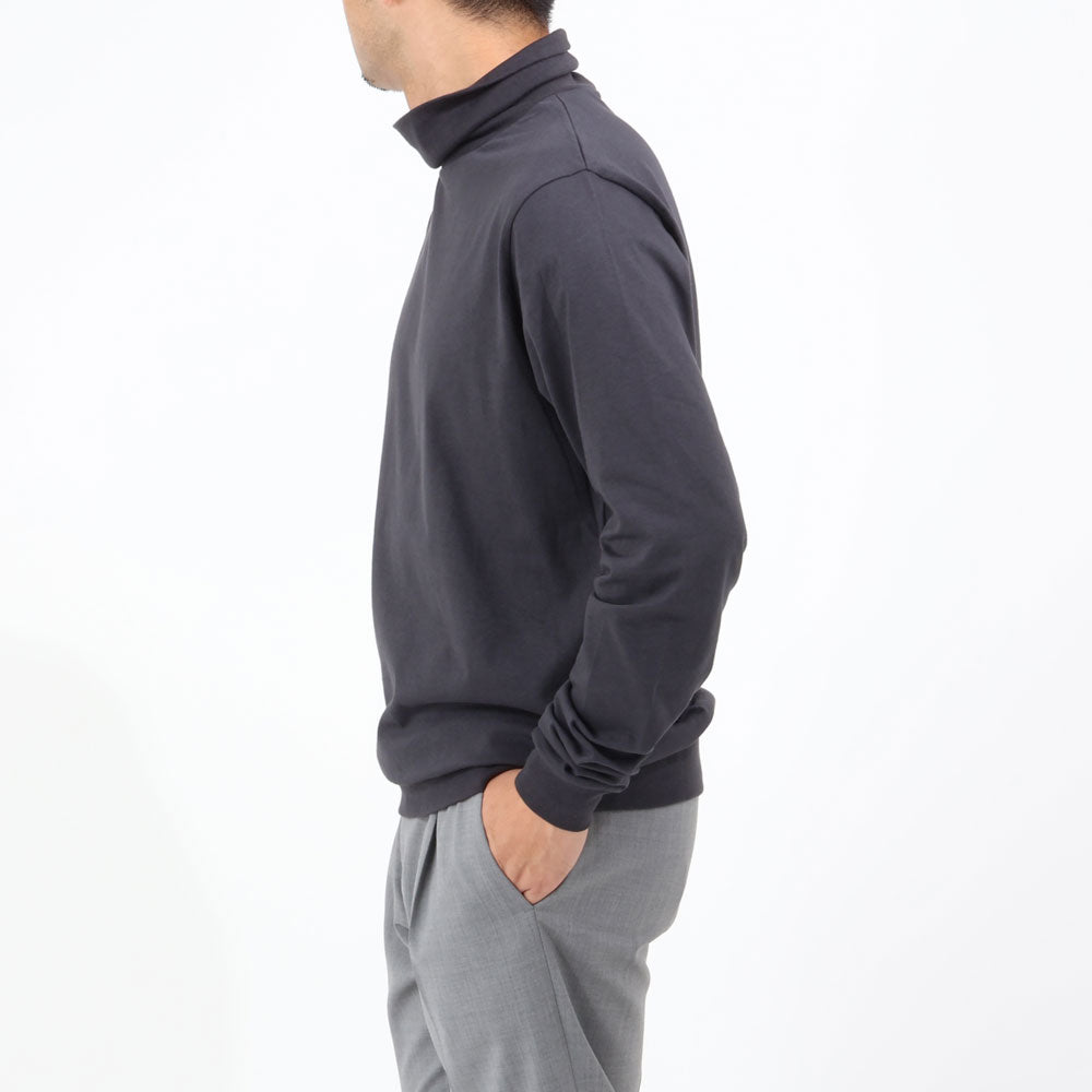 アンティーチポ / スムースコットン タートルネック ロングスリーブ Tシャツ/TRAMINER LUNGO