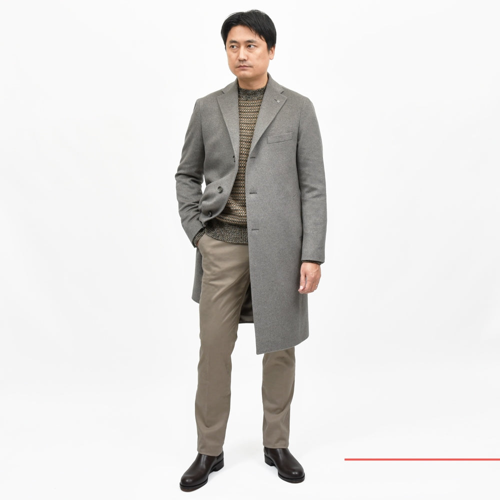 TAGLIATORE（タリアトーレ） カシミアフランネルチェスターフィールドコート C-GUJI13X/220012 14152008054