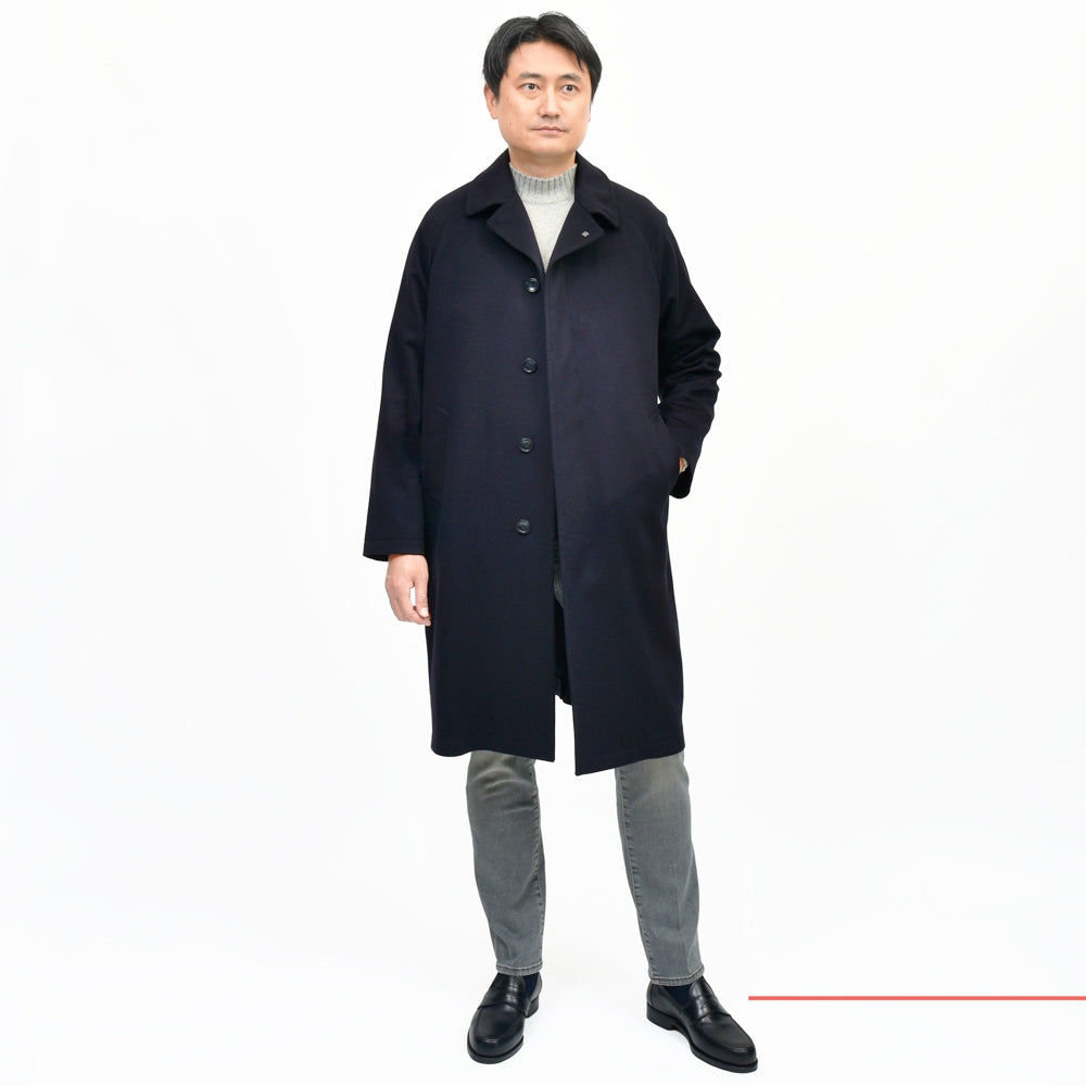TAGLIATORE（タリアトーレ） SALOMONサロモン ウールカシミアフランネルバルカラーコート 220009 14152009054