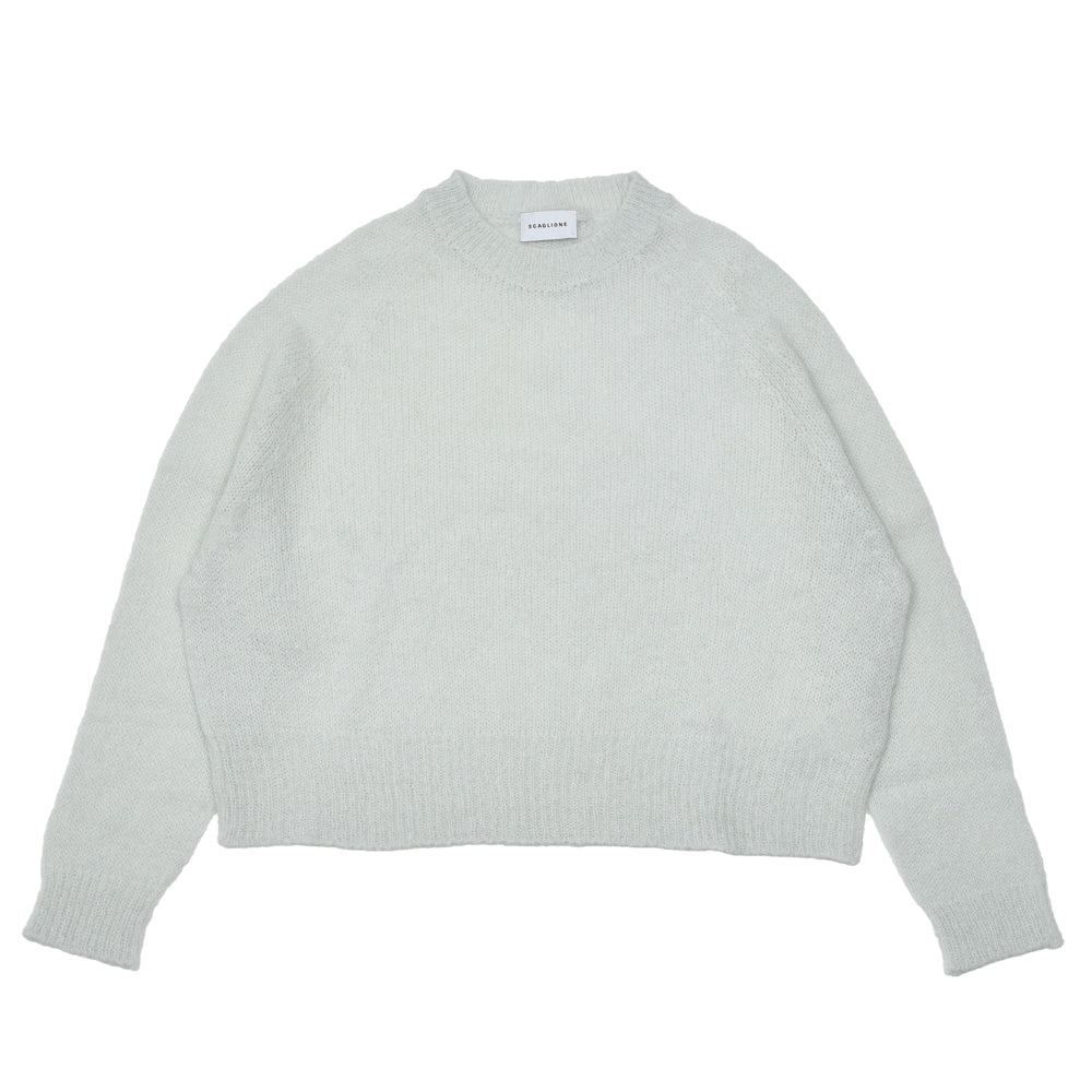 SCAGLIONE（スカリオーネ） DRW022 アルパカラウンドネックニット