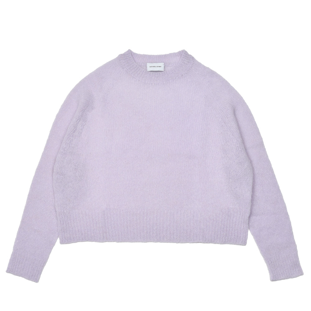 SCAGLIONE（スカリオーネ） DRW022 アルパカラウンドネックニット
